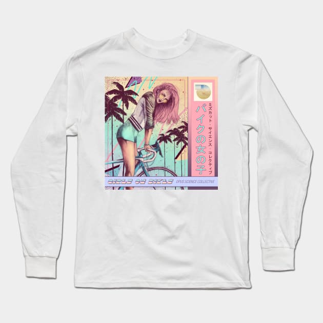 OSC - Girls On Bikes Long Sleeve T-Shirt by OpusScience